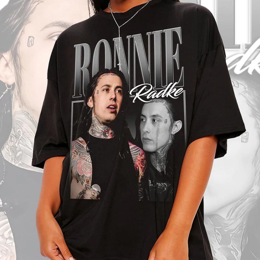 Ronnie Radke НОВЫЙ Falling In Reverse группа Унисекс Все размеры Унисекс Футболка XXXXL