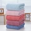 1pc Striped Coral Velvet Hand Bath Towel, Soft Quick Drying Towel, Absorbent Hand Towel For Bathroom