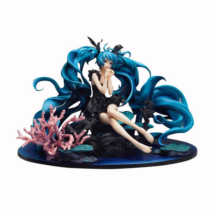 Auf Lager Hatsune Miku Figma Tiefsee-Mädchen Sparkling Snow Edition | Bewegliche Vocaloid-Sängerin Dekorative Ausstellungsfigur Geschenk