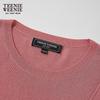 Teenie Weenie Women's Bear Graphic Spliced Knit Sweater