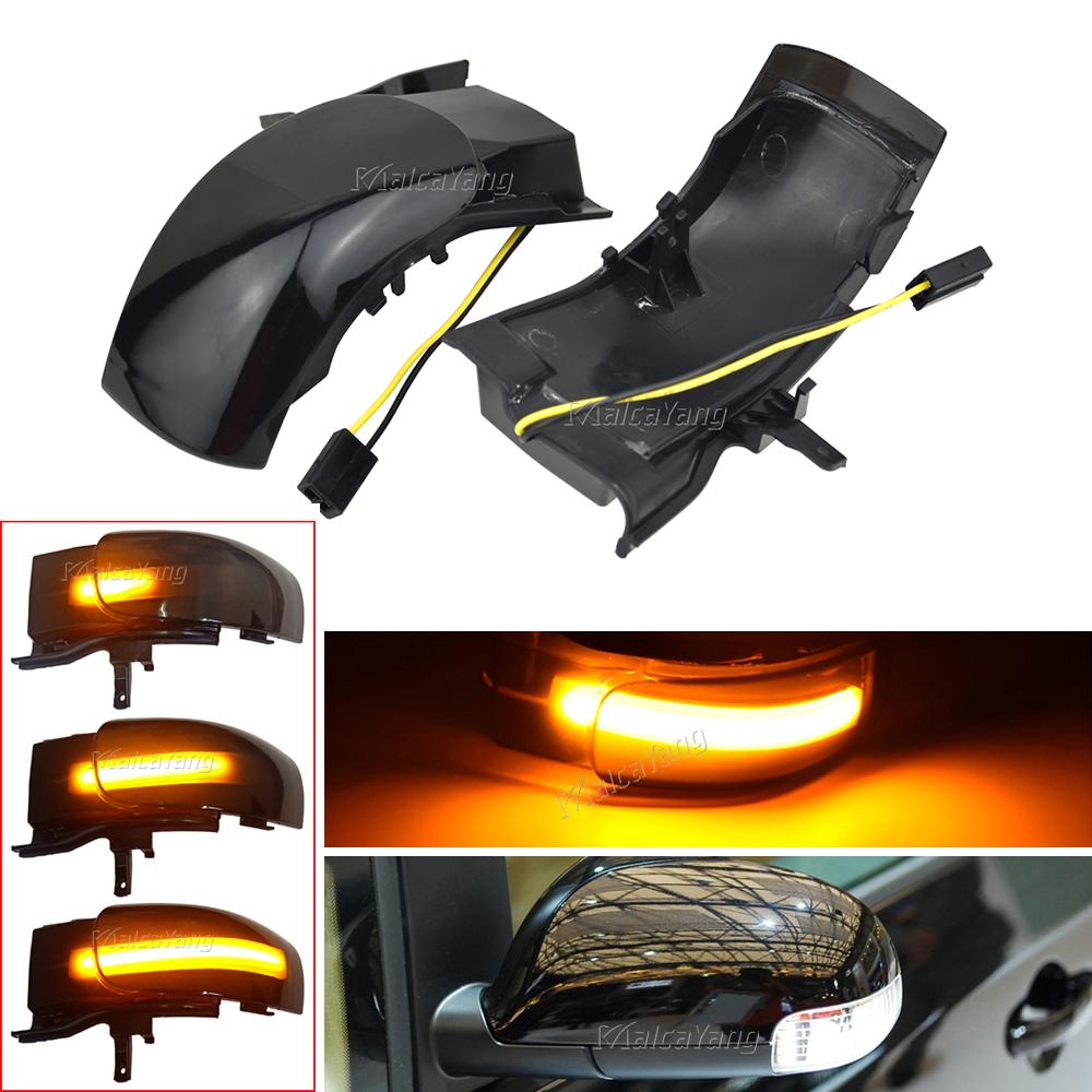 2x Intermitent dinamic pentru VW Touran 2003 2004 2005 2006 2007 2008 2009 2010 LED Semnalizator Lampă laterală Săgeată Indicator oglindă
