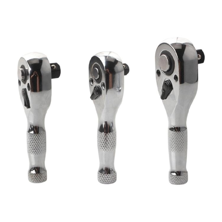Professional Multipurpose Bidirectional Ratcheting Socket Head 72 Precise Teeth Short Handle Construction 3 Size Option
