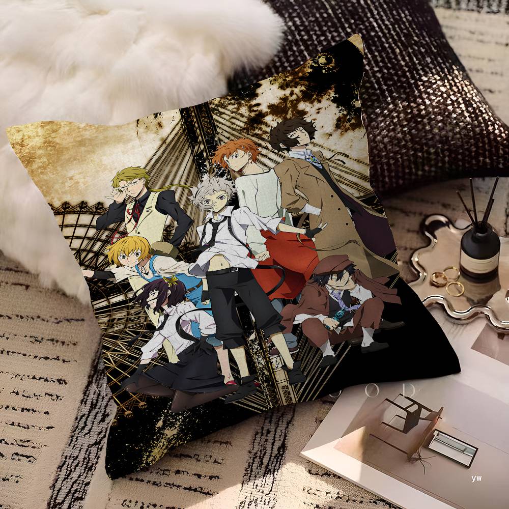 Anime Bungo Stray Dogs pillow cover sofa cushion cover home room decoration children gift