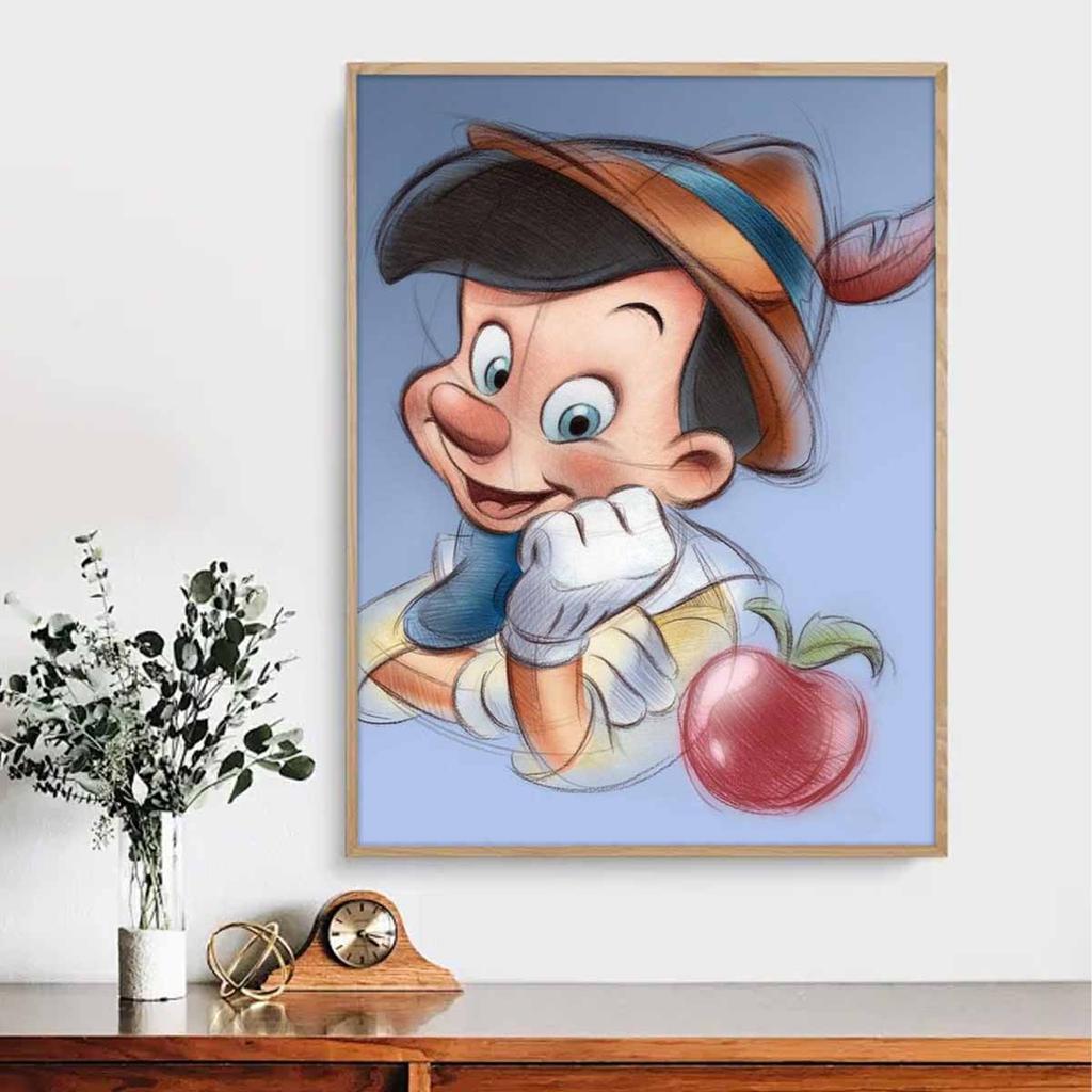5D Diy Diamond Painting Lovely Pinocchio Full Drill Rhinestones Mosaic Embroidery Handmade Products Home Decor Gift
