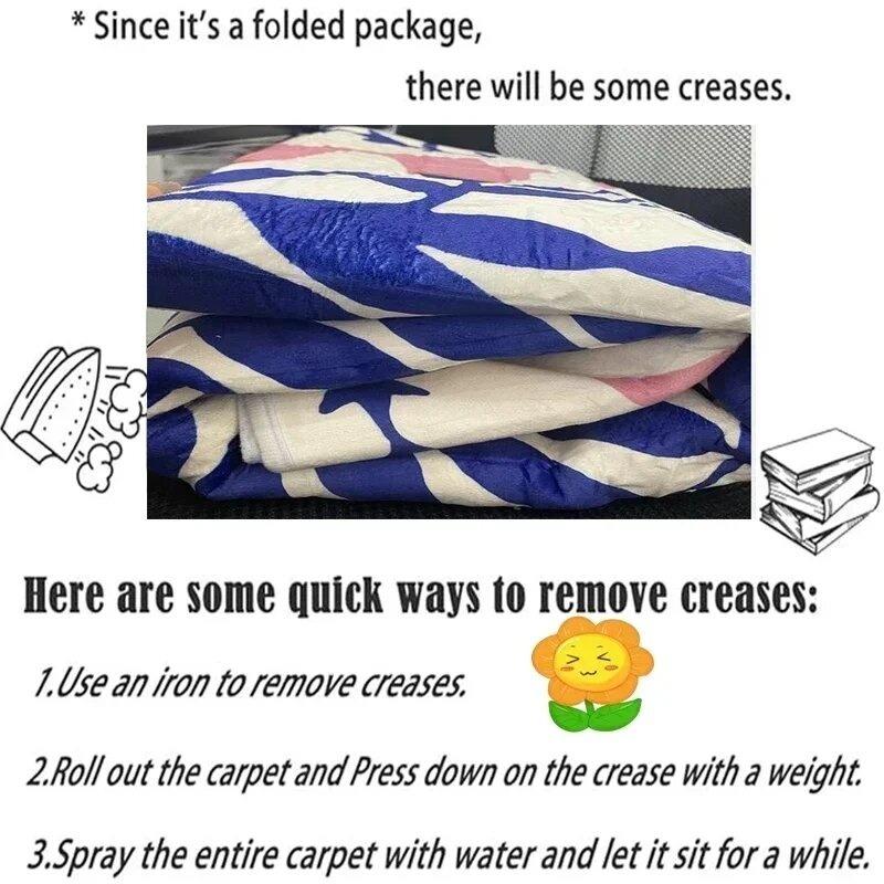 Halloween Ghost Pattern Area Rug Non-Slip Machine Mat for Indoor Living Room Retro Bedroom Durable Rectangle Carpet Decorate