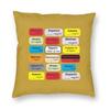 Anesthesia Medication Square Pillowcase Pillow Cover Cushion Throw Pillow for Home Bedroom Car