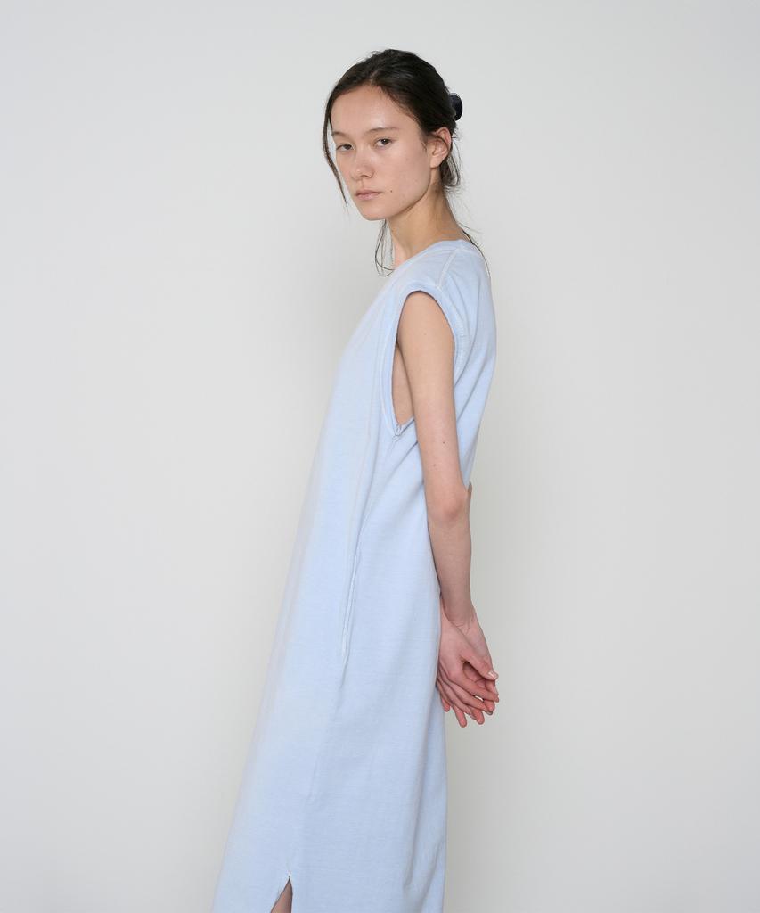 Jeonggamseutyudio Pigment Dyed Cut Off Sleeveless Long Dress_2 Color