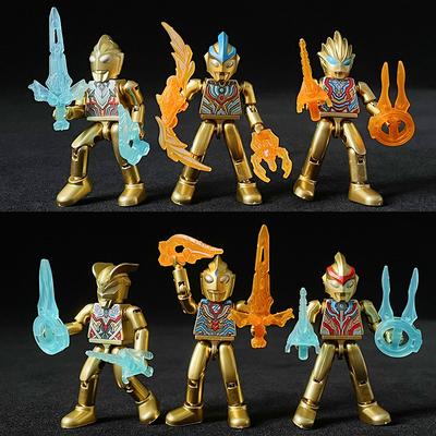 Gilded Warrior Doll Building Block Toy Children'S Assembled Toy