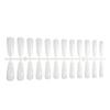 Boxed Nail Art Stickers: 500 Half & Full Cover Transparent Matte French Style Dual-Use Nail Tips