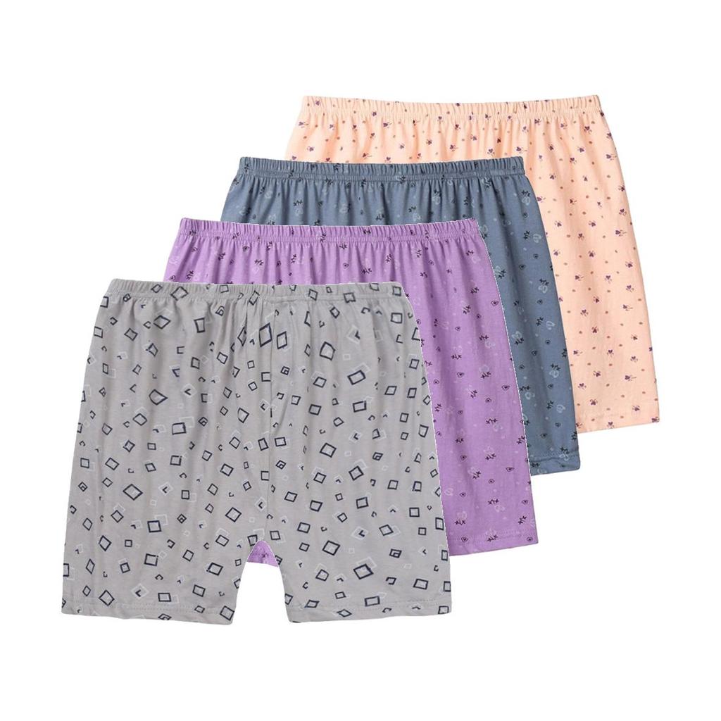 4 PZ Lingerie da Donna Taglia Grande in Cotone XL 2XL 3XL 4XL 5XL Mutandine Morbide Large per Mamma Boxer Traspiranti Pantaloncini Intimo per la Casa