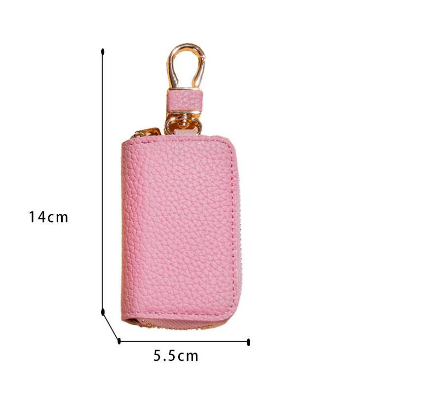 1Pcs Leather Key Holder Minimalist Keychain Case Wallet Key Storage Case Key Protector Large-capacity Multifunctional Key Pouch