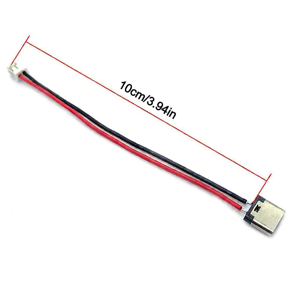 10pcs Professional 20AWG USB C Connector Welding Male to Female Type-C Wire Universal 2 Pin Connector Electronic Repair