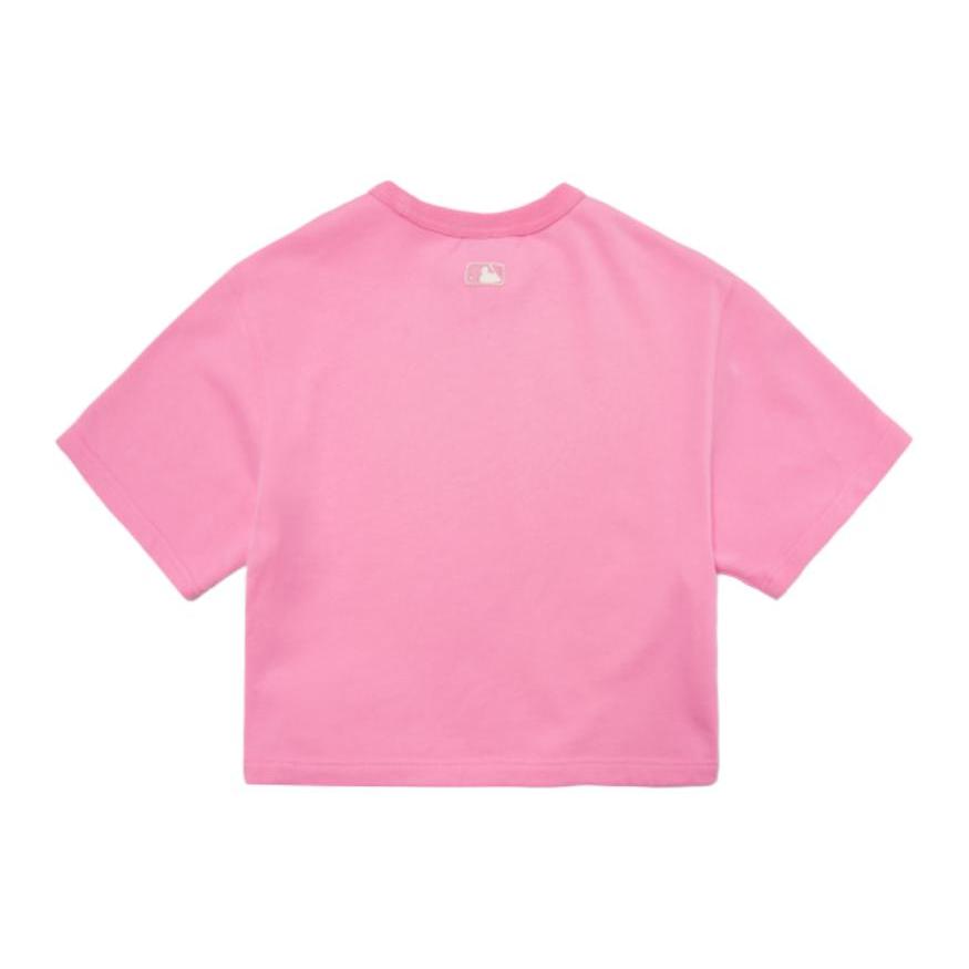 New MLB Straight Fit T Shirt Women's Pink 3FTS10023-50PKS