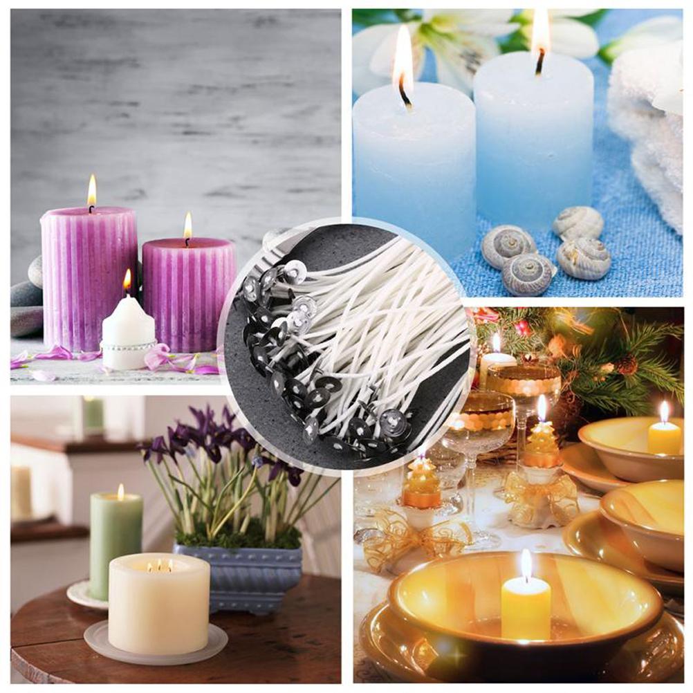 150PCS 9/15/20cm Candle Wick Cotton Thread Round Wick for Candle Wax