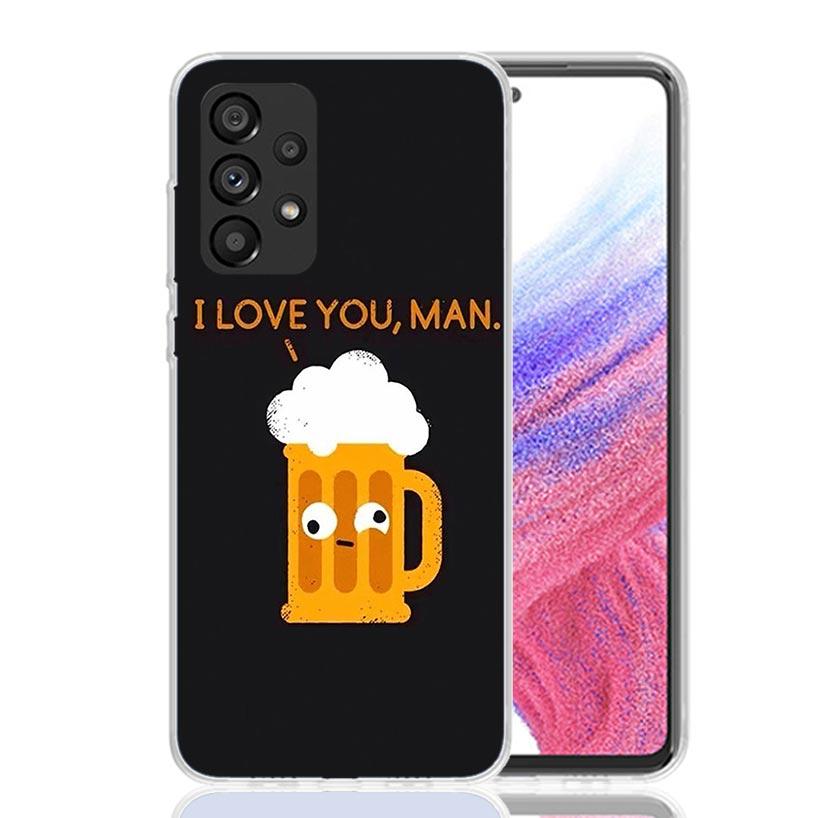 World Beers Alcohol Summer Bubble Phone Case For Samsung Galaxy A13 A14 A15 A16 A53 A54 A55 A56 A33 A34 A35 A36 A23 A24 A25 A26
