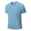 Men's Outdoor Ice Silk T-shirt, Men's Summer Quick Drying T-shirt, Loose Casual Running Clothes, Sports Round Neck Short Sleeved Men