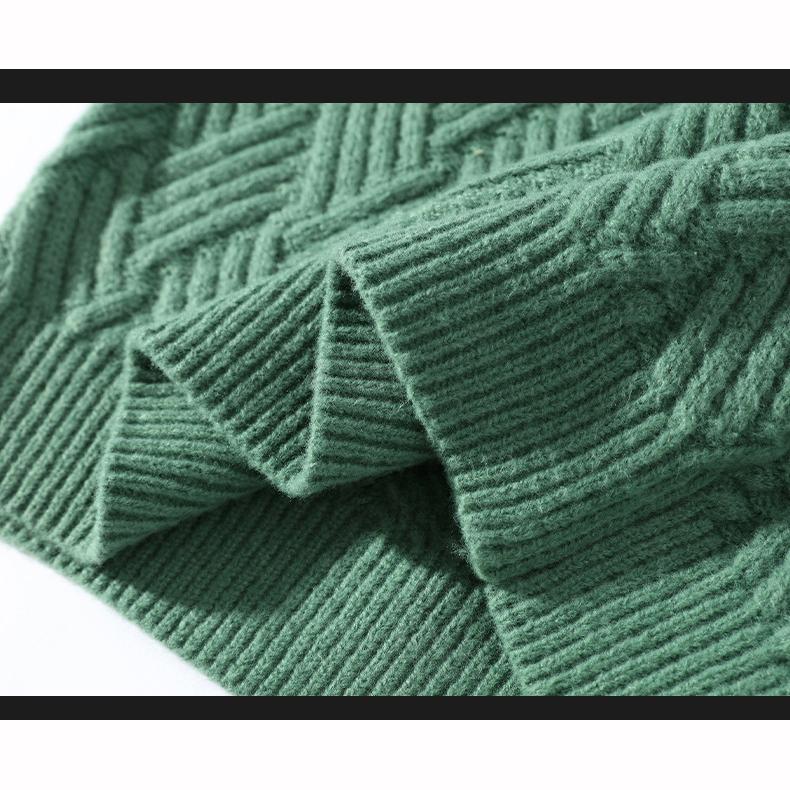 Japanese Style Round Neck Couple Sweater Plain Weave Style Casual Versatile Trendyy Men's Long-Sleeved Sweater