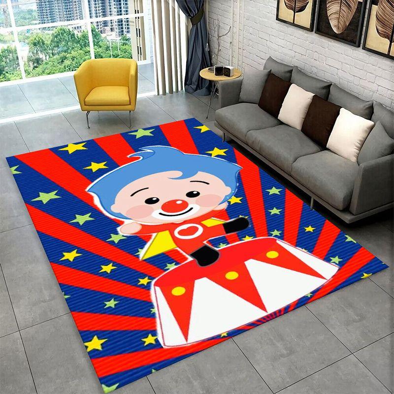 Cute plim plim Cartoon Non-Slip Area Rug for Living Room,Bedroom,Playroom,Soft Carpet Floor Mat Home Decor Rug Room Gift
