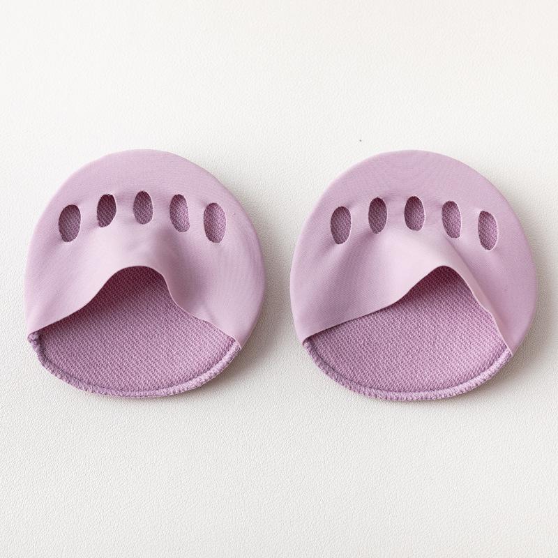 Five Toes Forefoot Pads for Women High Heels Half Insoles Foot Pain Care Summer Thin Breathable Ice Silk Invisible Socks Inserts