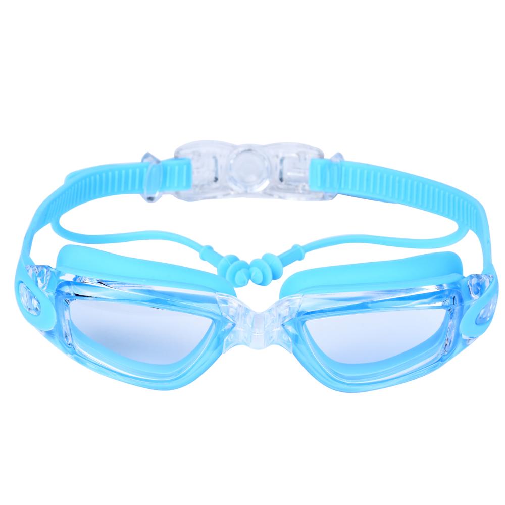 Adult Myopic Swimming Glasses Earplugs Professional Swimming Glasses Anti-fog Men and Women's Waterproof Glasses Diopter