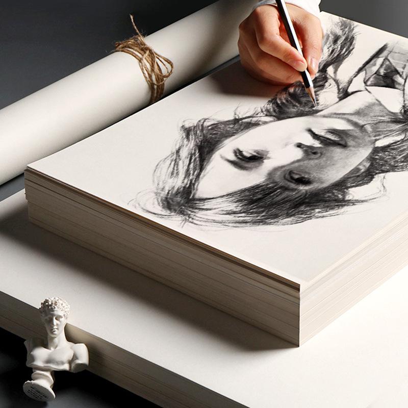 Colección de Libros de Boceto 8K, Gouache 4K, Acuarela Octavo 16K y Papel Grueso para Dibujo