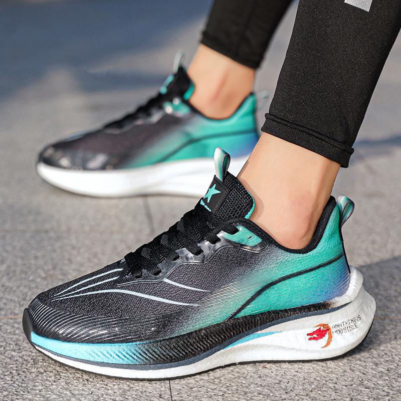 Running Shoes, Sports Shoes, Racing Shock Absorption, Ultra-light Running Shoes, Male Adolescent Students, Breathable Fly-woven Mesh Running Shoes