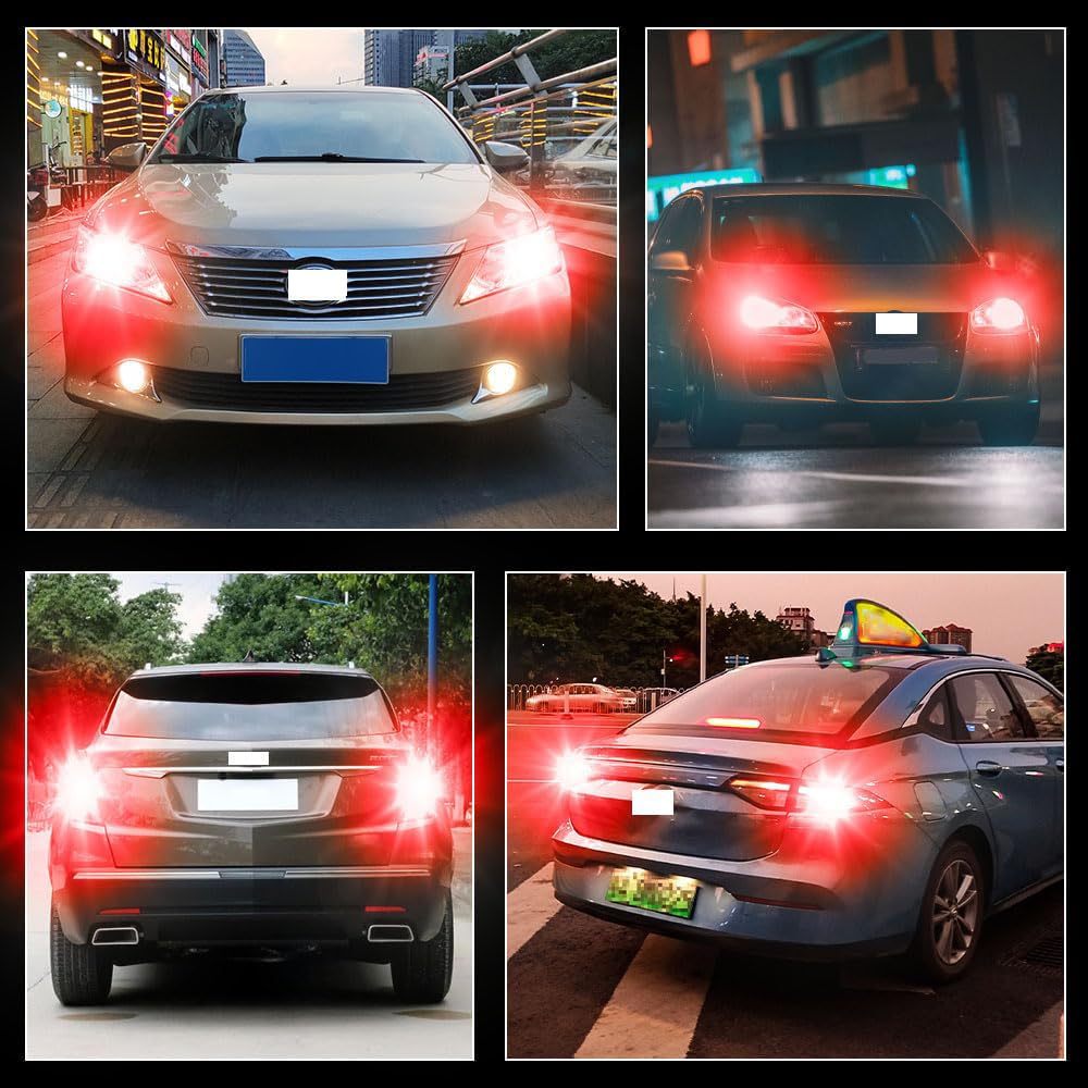 X-STYLE S25 Single 1156 BA15S Red Pin Angle 180° P21W Car 144 Row