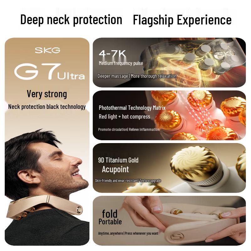 SKG G7 Series 2nd Gen Ultra Neck Massager CN plug (adapter included)