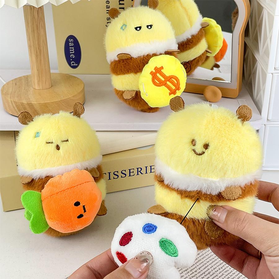 Plush Bee Delightful Toy Key Holder Cute And Cozy Perfect For Bag Charm Lovers