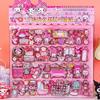 6pcs Cute Cartoon Double layered 3D Stickers Kuromi Melody Stickers DIY Decoration Laptop Phone Fridge Large Bubble Sticker toy