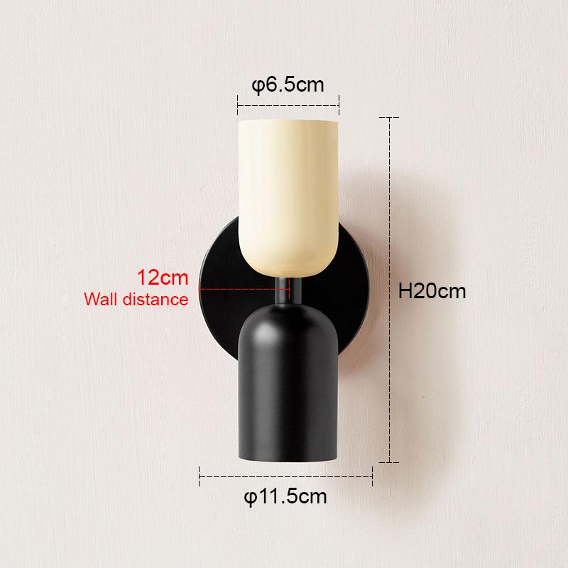 Colorful Wall Lights Nordic Minimalist Modern Bedroom Bedside Aisle Living Room Kid's Room Background Wall Lamp E27 Home Decor