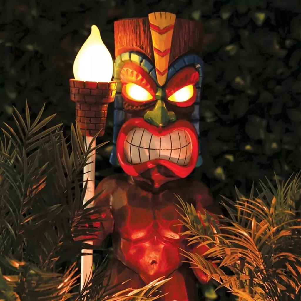 Hawaiian Character Statue LED Outdoor Decorative Garden Light Totem Luminous Ornament