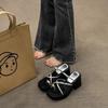 Silver Toe Platform Sandals Women's Summer New Retro Outer Wear Versatile Height Increase Muffin Bottom Casual