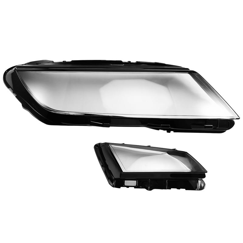 A16P-For Skoda Kodiaq 17-21 Car Front Headlamps Cover Glass Transparent Lampshades Cover Headlight Lens Auto Lamp Shell