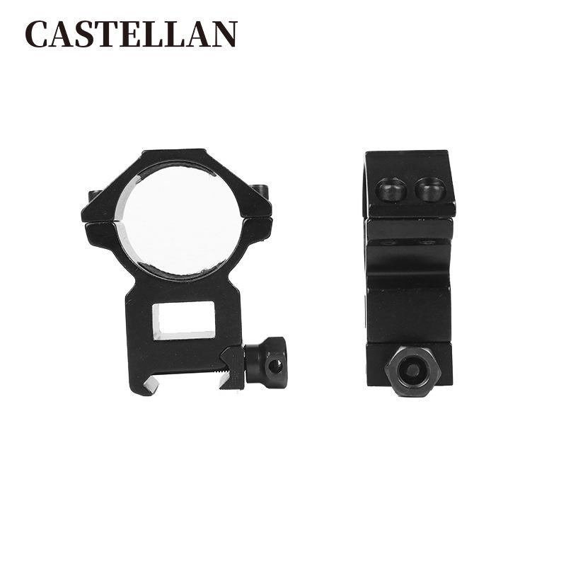 30mm Aluminum Alloy Riflescope Tube Clamp with 21mm High and Wide Card Slot