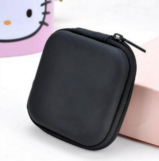 Durable EVA Zipper Data Cable & Earphone Storage Bag