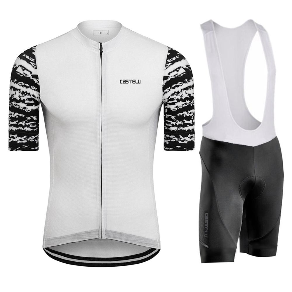 Outdoor Cycling Suit Men's Cycling Clothing Summer Bicycles Jersey Sets Mountain Bike Bib Shorts Motocross Triathlon Maillot Shirts Ciclismo