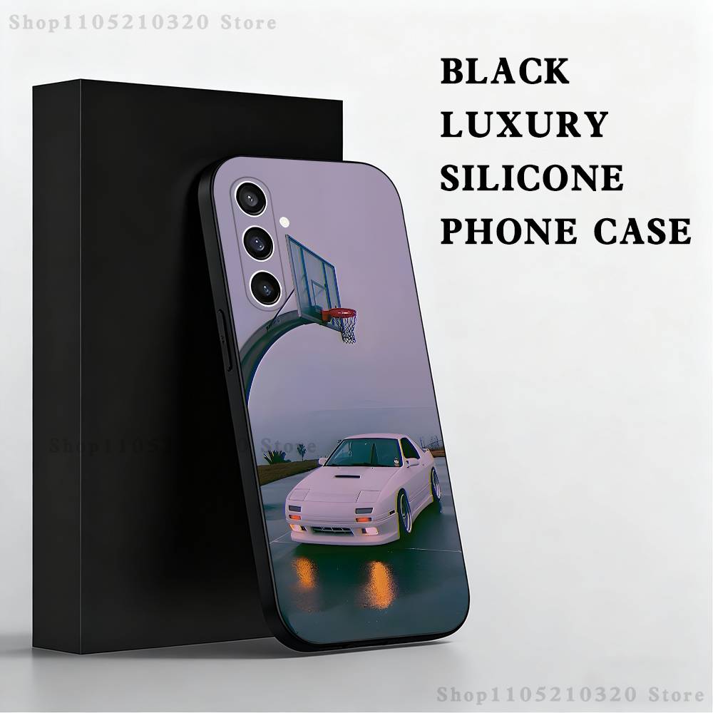 Cute M-Miata M-Mx5 Red Car Phone Case For Samsung S 25,24,23,22,30,21,10,9,Ultra,Plus,Lite,FE,4,5 G Black Soft Case SamsungNote20Ultra