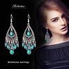 Style Water Bohemian Drop Earrings With Tassels And Rhinestone Details Women For