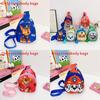 Kids Cartoon Nylon Chest Bag With Paw Patrol Chase Print Design For Preschoolers