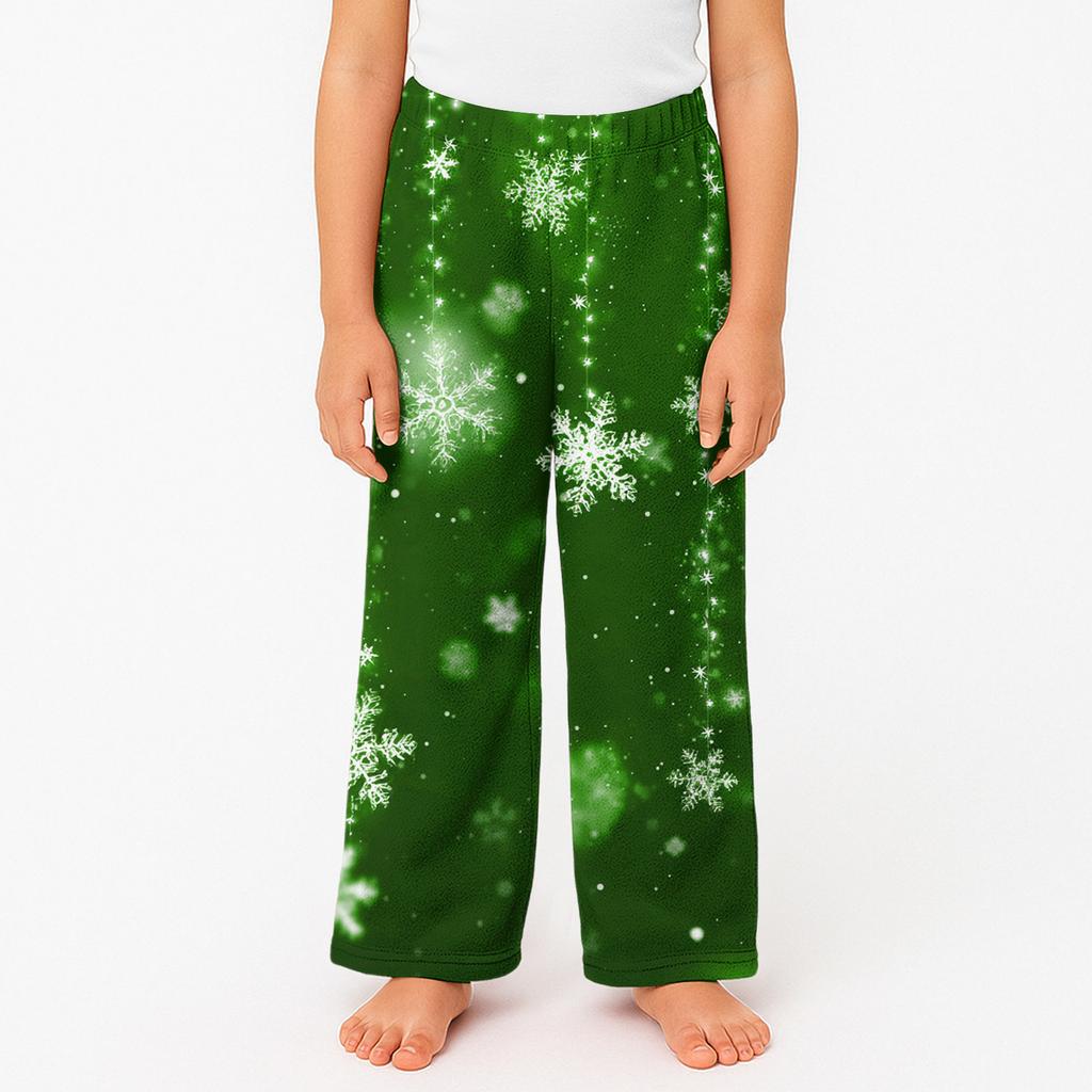 Children's Winter Pants Full Length Long Trousers Printed Pants