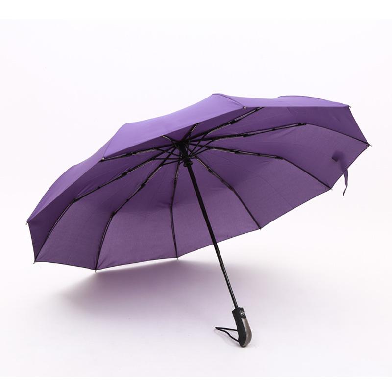 Umbrella Folded Sunshine Rain Three-fold Gift Umbrella Reinforced Wind-resistant Vinyl Sunscreen Parasol