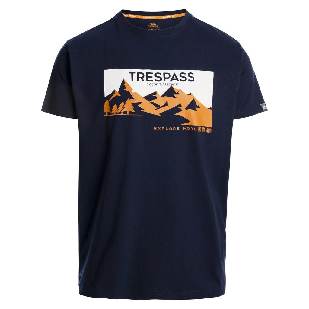 TRESPASS Mens Nottaway Printed T-Shirt