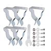 5Pcs Basement Window Well Cover Install Retaining Clips Window Well Cover Clips Egress Cover Spring Clips With Screws