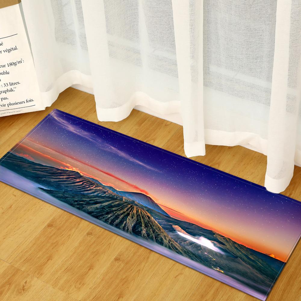 Landscape Home Door Mat Kitchen Long Bathroom Non-Slip Mat Living Room Carpet Floor Mat