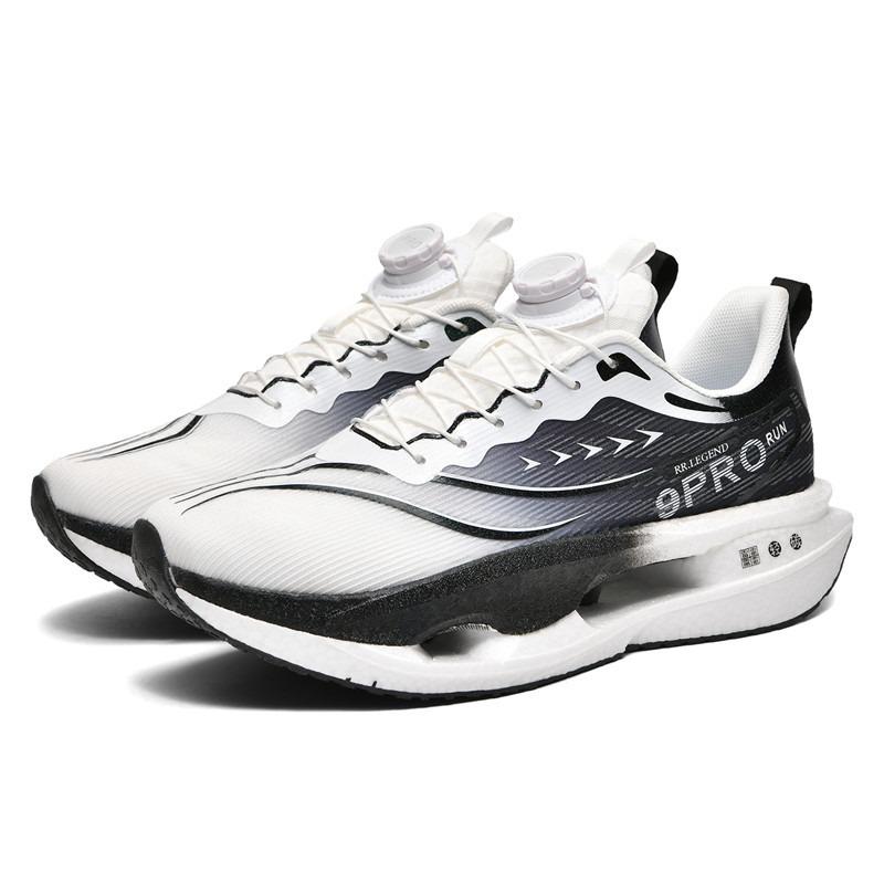 Red Rabbit 9 Running Shoes Boys and Girls Shock Absorption Rotary Buckle Racing Mesh Running Shoes Summer Student Sneakers