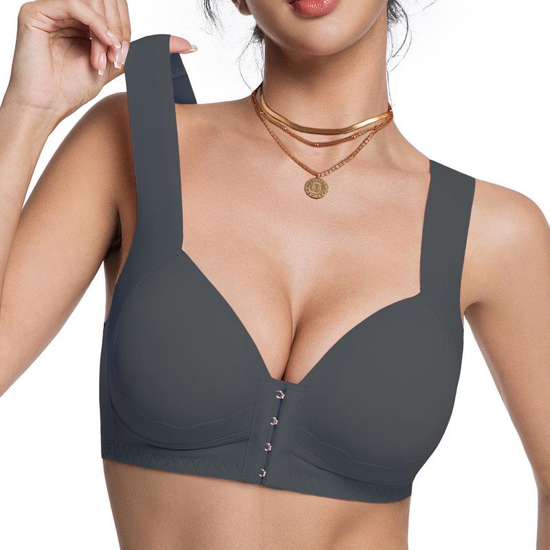 Plus Size Front Closure Sports Bra For Women Push Up Comfortable Seamless