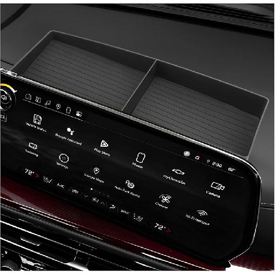 LUWU 2025 2026 Traverse Dashboard Storage Tray Compatible With 2024 2025 2026 Chevrolet Traverse Accessories Behind Screen Organizer 2025 2026