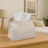 1pc Vintage Mandala Tissue Box Holder - Decorative Tissue Roll Holder Suitable for Kitchen, Living Room, Bedroom, Bathroom, Car - Durable Polyester Wi