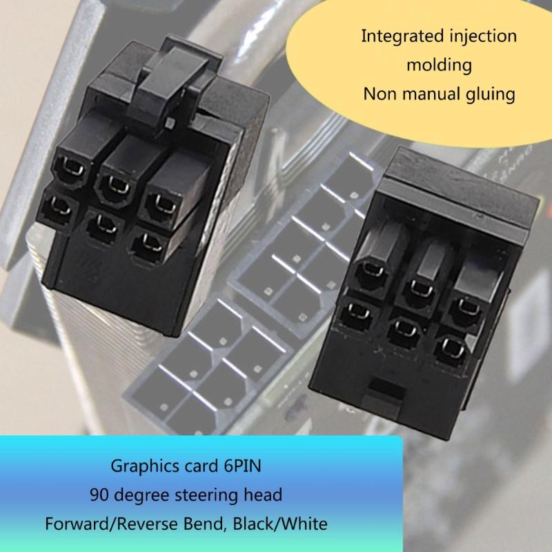 Hohe Genauigkeit 90° Grafikkarten-Winkelstück 90-Grad-Winkel 6-Pin-Anschlüsse Grafikkarten-Winkelstück Anschlüsse in positiver Richtung